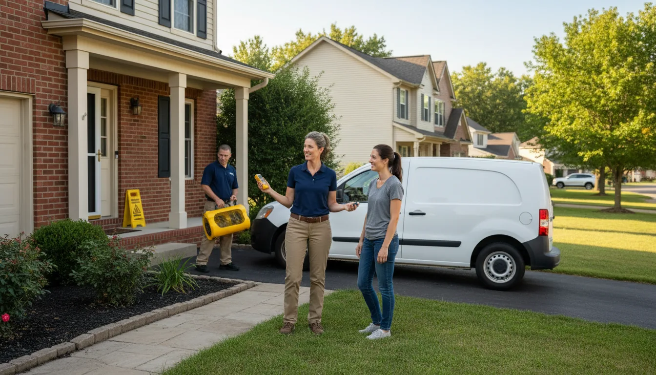 Water restoration image for Dehumidification And Cleanup Services in Mount Ayr, IN